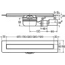 Душевой лоток VIEGA Advantix Basic Set нержавеющая сталь, 800 мм, с сифоном 753160
